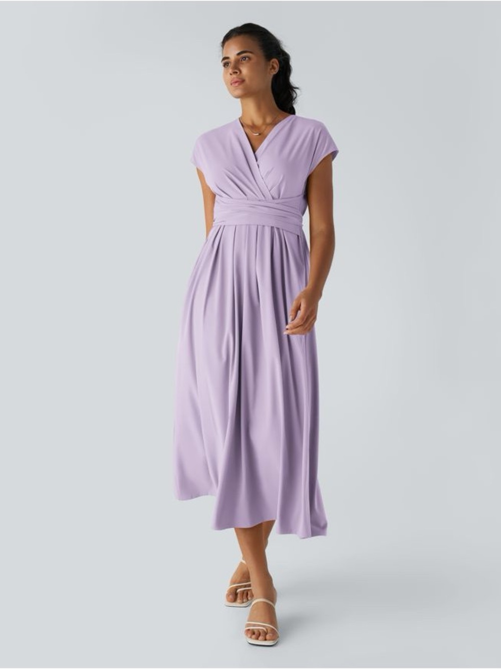 NWOT Halara Sz L Breezeful™ V Neck Short Sleeve Pocket Tie Back Quick Dry Midi